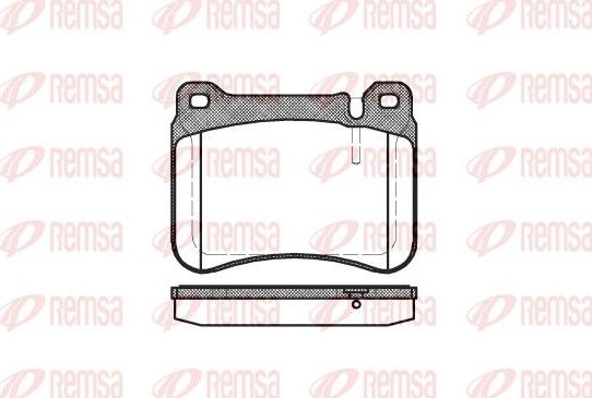 Тормозные колодки Remsa. Артикул 1193.00