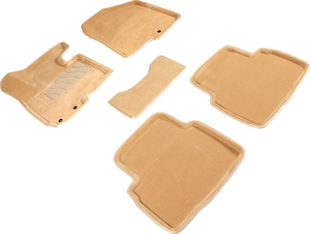 Коврики Seintex 3D ворсовые для салона Hyundai ix35 I 2010-2015 БЕЖЕВЫЕ. Артикул 84131