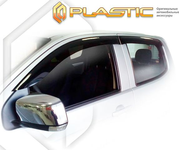 Дефлекторы СА Пластик для окон (Classic полупрозрачный) Isuzu D-MAX Double Cab 2012-2020. Артикул 2010030312286