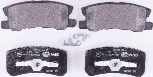 Тормозные колодки Hella. Артикул 8DB 355 009-691