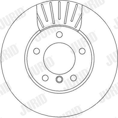 Тормозной диск Jurid передний для BMW 1 I (E81/E82/E87/E88) 2004-2011. Артикул 562317J