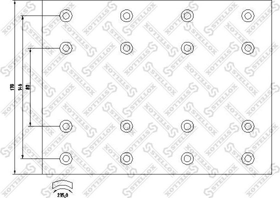 Тормозные накладки Stellox. Артикул 85-01086-SX
