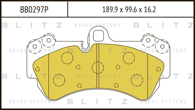 Колодки тормозные VW TOUAREG 02- перед. (Blitz). Артикул BB0297P