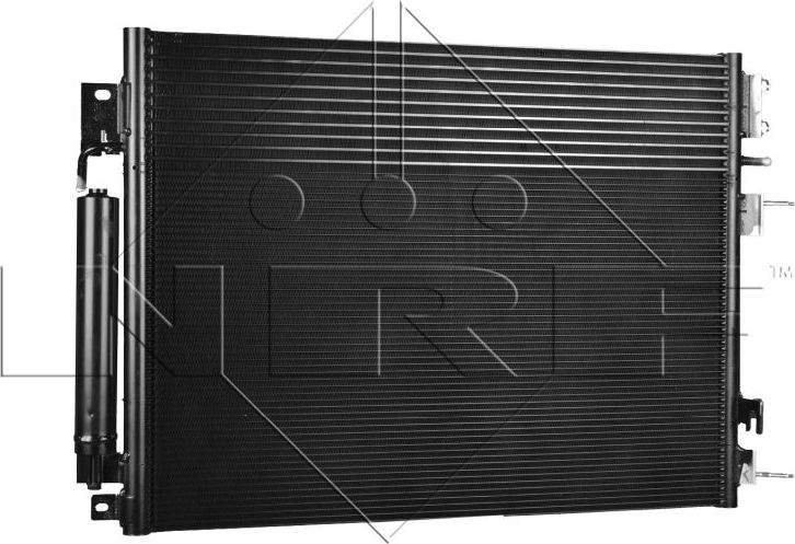 Радиатор кондиционера (конденсатор) NRF (алюминий). Артикул 350037