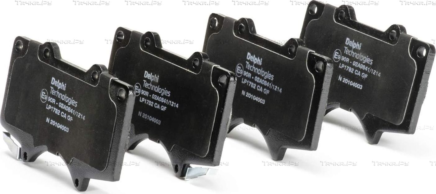 Тормозные колодки Delphi (Low-Metallic) передние для Toyota FJ Cruiser 2005-2018. Артикул LP1782