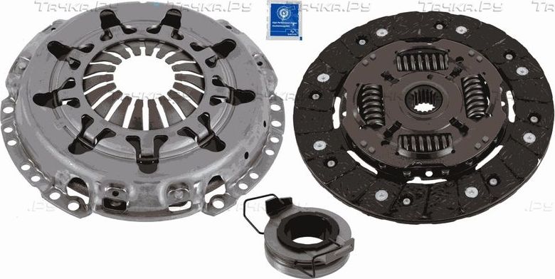 Сцепление (комплект) SACHS для Toyota Yaris II 2005-2011. Артикул 3000 951 660
