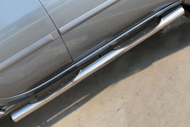 Защита порогов RusStal труба d76 с накладкой (вариант 3) для Mitsubishi L200 IV рестайлинг 2013-2015. Артикул MLT-0020393