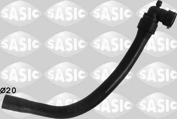 Патрубок радиатора (системы охлаждения) Sasic правый для Peugeot 1007 2007-2009. Артикул 3400106