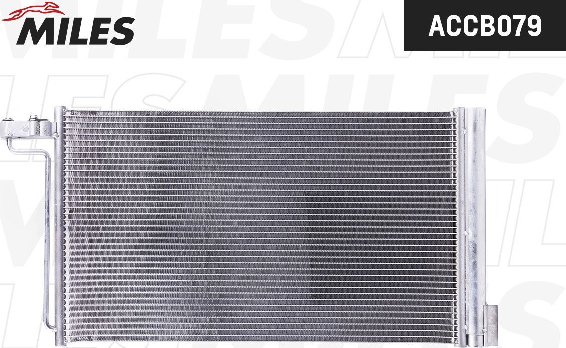 Радиатор кондиционера (конденсатор) Miles (алюминий). Артикул ACCB079