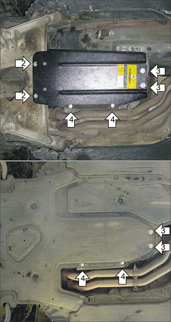 Защита Мотодор для КПП BMW 5-серия E60 2003-2005. Артикул 00217