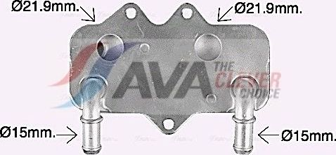 Радиатор масляный (маслоохладитель) для двигателя AVA (алюминий). Артикул OL3704