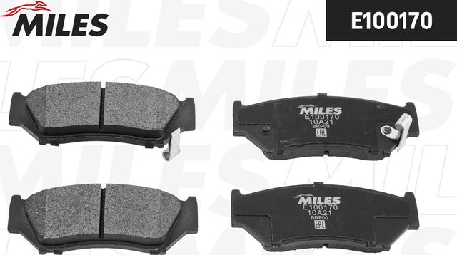 Тормозные колодки Miles (Semi-Metallic) передние для Geo Tracker 1995-1998. Артикул E100170