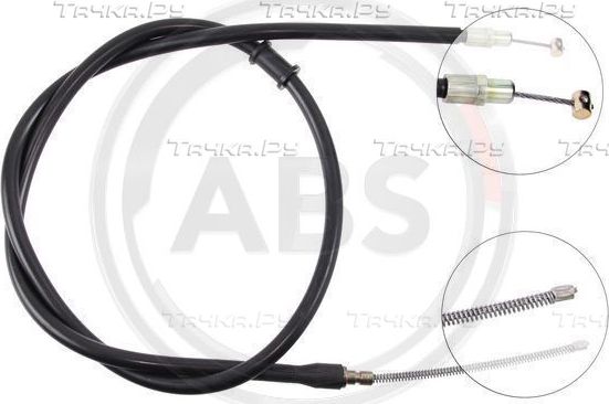 Трос ручника (тросик ручного тормоза) ABS. Артикул K14177