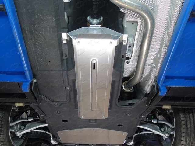 Защита алюминиевая ТСС (4 мм) для КПП Jaguar XF II 2015-2026. Артикул ZKTCC00184