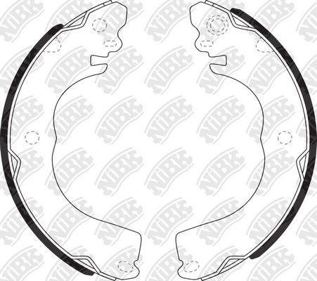 Тормозные колодки NiBK задние для Mitsubishi i 2009-2013. Артикул FN1267