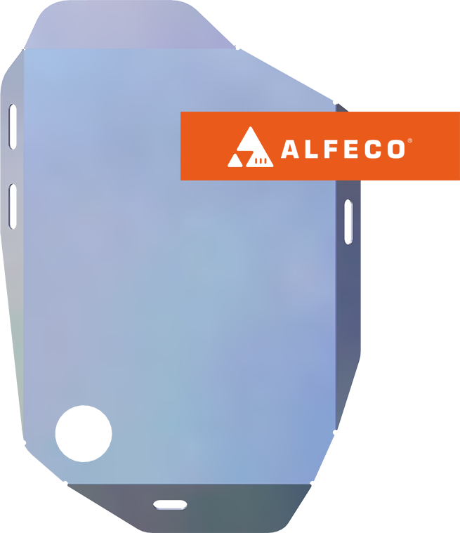 Защита алюминиевая Alfeco (4 мм) для редуктора заднего моста Kia Sorento IV 2020-2026. Артикул ALF.11.49AL4