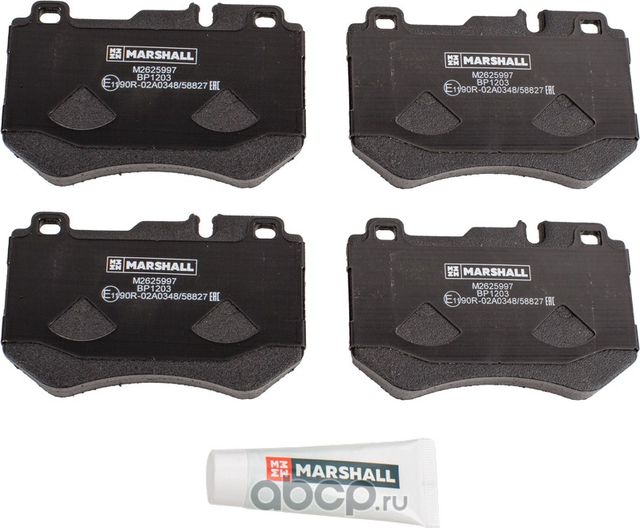 Торм. колодки дисковые передн. MB C-class (W205) 14- (M2625997) (Marshall). Артикул M2625997