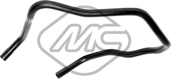 Патрубок радиатора (системы охлаждения) Metalcaucho (резина). Артикул 98661