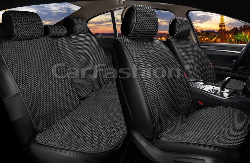 Накидки универсальные CarFashion 2D Kant Plus для авто, цвет Черный. Артикул 27368