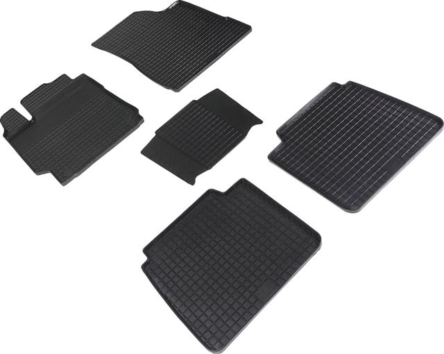 Коврики резиновые Seintex с узором сетка для салона Toyota Camry 50, 55 (V50, V55, XV50, XV55) рестайлинг 2014-2017. Артикул 89964