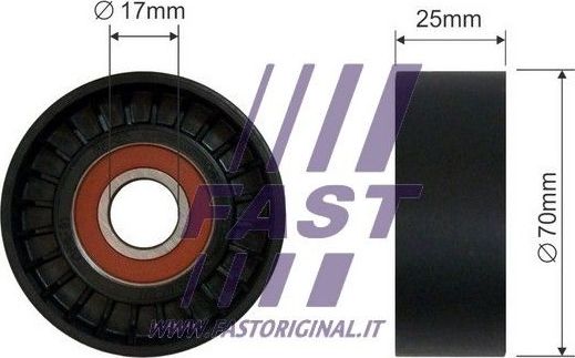 Натяжной ролик (натяжитель) приводного поликлинового ремня Fast. Артикул FT44551