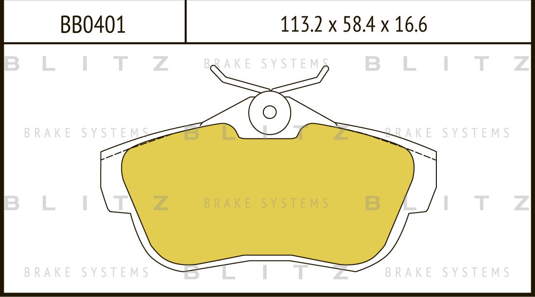 Колодки тормозные PSA JUMPER/EXPERT 07- задн. (Blitz). Артикул BB0401