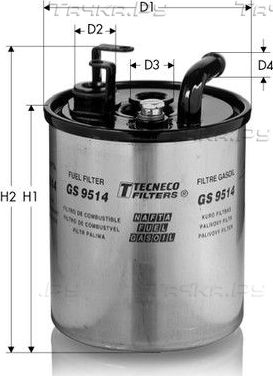 Топливный фильтр  Tecneco Filters. Артикул GS9514