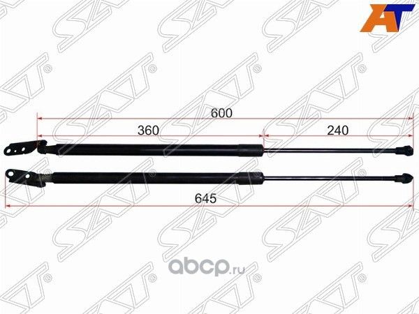 Амортизатор крышки багажника NISSAN X-TRAIL T31 LH (SAT). Артикул ST90451JG400