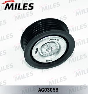Направляющий (ведущий) ролик приводного поликлинового ремня Miles. Артикул AG03058