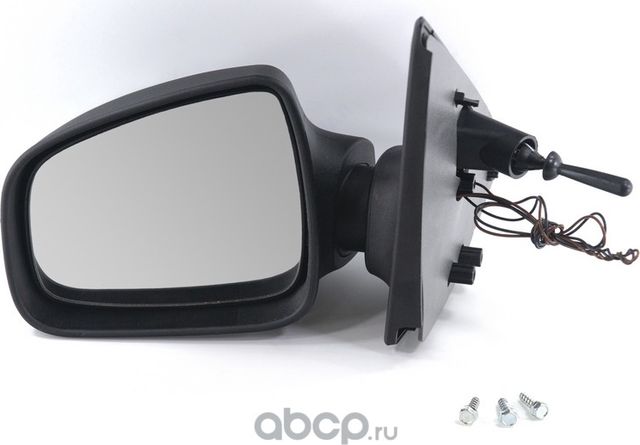 Зеркало боковое RENAULT Logan 2/Sandero 2014 тросовое ОБОГРЕВ ЛЕВОЕ в коробке ГР (Грандриалавто). Артикул GR01113