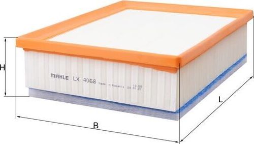 Воздушный фильтр Mahle. Артикул LX 4068