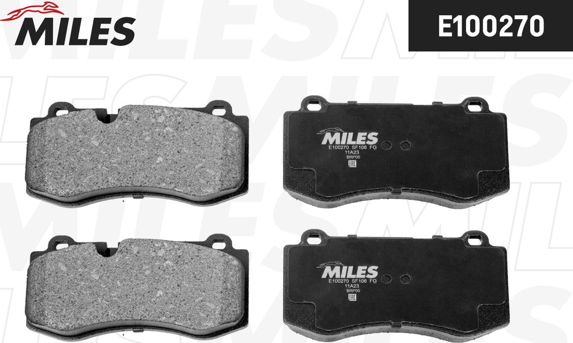 Тормозные колодки Miles (Semi-Metallic). Артикул E100270