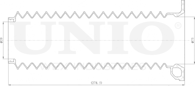 Пыльник амортизатора (Unio). Артикул DUC-10042