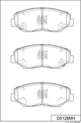 Тормозные колодки MK Kashiyama. Артикул D5128MH