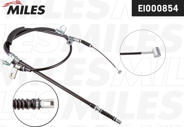 Трос ручного тормоза HYUNDAI H-1/GRAND STAREX 07- прав. (Miles). Артикул EI000854