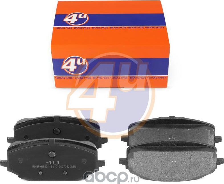 КОЛОДКИ ПЕР PEUGEOT 508 II (FB_, FH_, F3_) 508 SW II (FC_, FJ_, F4_) BERLINGO (E (4U). Артикул 4UBP0320