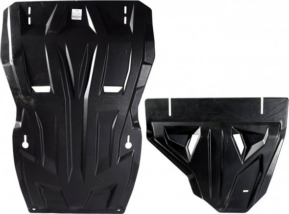 Защита композитная АВС-Дизайн для картера, АКПП и РК Mitsubishi Montero III 2002-2006. Артикул 14.01k