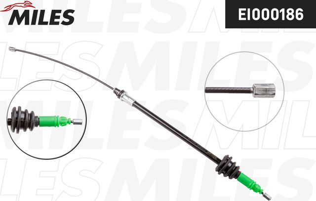 Трос ручника (тросик ручного тормоза) Miles передний для Nissan Primastar I 2001-2014. Артикул EI000186