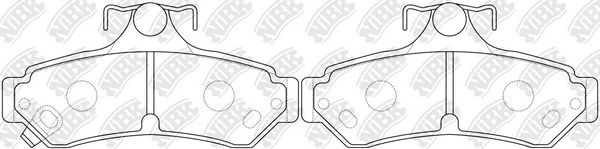 Тормозные колодки NiBK. Артикул PN0829