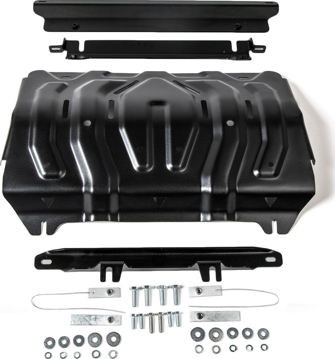 Защита АвтоБРОНЯ для радиатора Fiat Fullback 2016-2026. Артикул 111.04046.2