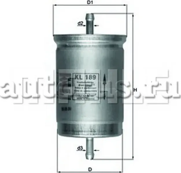 Фильтр топливный (Mahle/Knecht). Артикул KL189