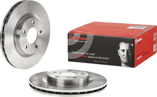 Тормозной диск Brembo передний для Lancia Flavia I 2012-2014. Артикул 09.A637.10