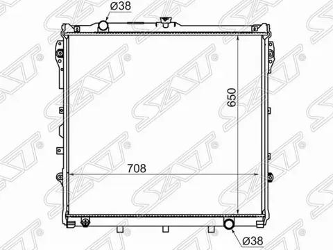 РАДИАТОР TOYOTA SEQUOIATUNDRA 5,7 07- (SAT). Артикул TY0009URK50