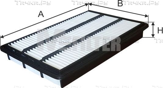 Воздушный фильтр MFilter для Mitsubishi Pajero IV 2006-2026. Артикул K 7114
