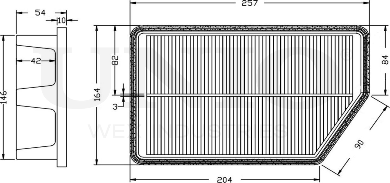 Фильтр воздушный (Unio). Артикул FLT-10130