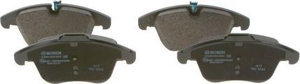 Тормозные колодки Bosch (Low-Metallic) передние для Jaguar XE I 2015-2020. Артикул 0 986 494 830