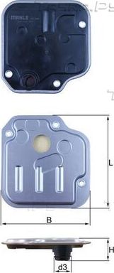 Фильтр АКПП Mahle-Knecht для Hyundai i20 I 2008-2015. Артикул HX 244