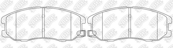 Тормозные колодки NiBK. Артикул PN0068