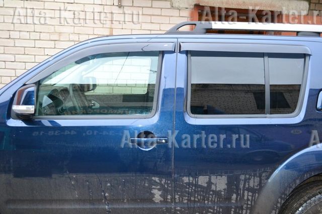 Дефлекторы Cobra Tuning EuroStandart для окон Nissan Pathfinder III 2005-2014. Артикул NE10805