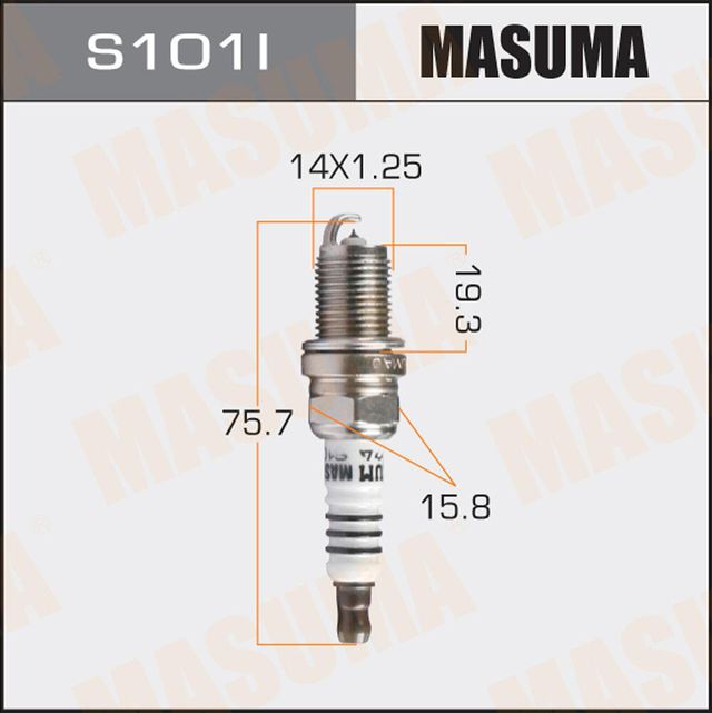 Свеча зажигания Masuma для Mitsubishi Outlander III 2012-2024. Артикул S101I